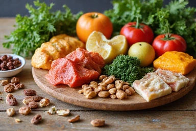 Ποικιλία υγιεινών τροφίμων σε ένα τραπέζι